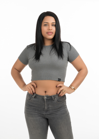 ZHACOIRY Signature Crop Top - Women's Soft Cotton Comfortable Everyday Crop Top